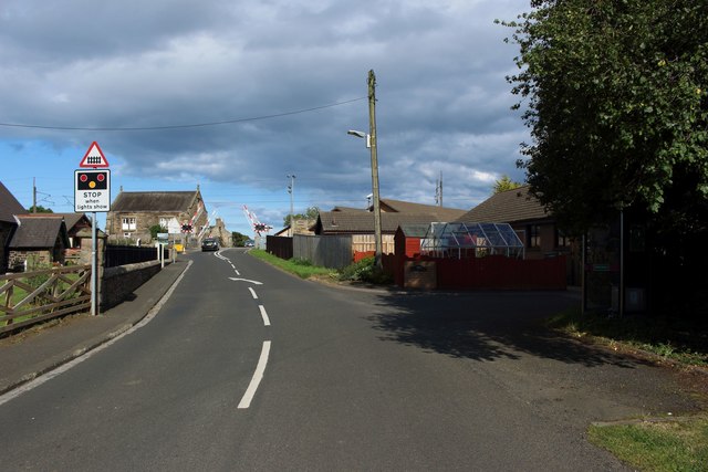 The B6347 through Christon Bank