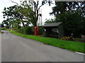 K6 telephone box and bus shelter, Chebsey