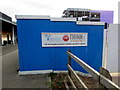 Interserve notice at a construction site entrance, Cwmbran