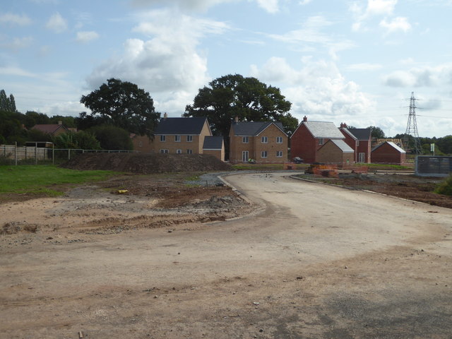 New houses being built at Whittington
