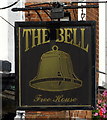 SJ8329 : Sign for the Bell, Eccleshall  by JThomas