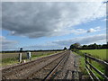 View from the foot crossing at Tetheringrass Lane