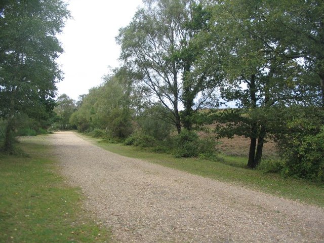 Cycle route on old trackbed
