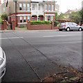 Two strips across Romilly Park Road, Barry