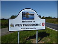 The village sign for Westwoodside