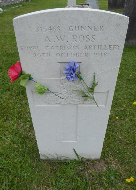 St Mary, Portchester: CWGC gravestone (6)