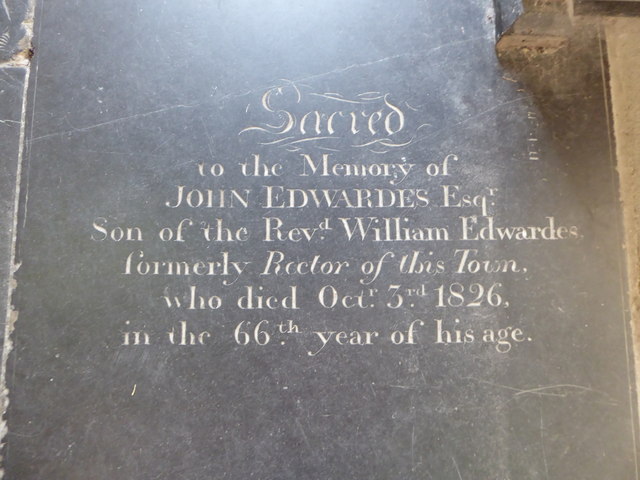 St Mary, Tenby: memorial (4)