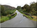 Minor road and bridge crossing Allt a