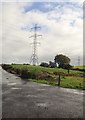 North-South Interconnector crossing the entrance to a farm on the Alley Road