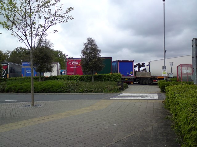 Lorry Park at Beaconsfield Services