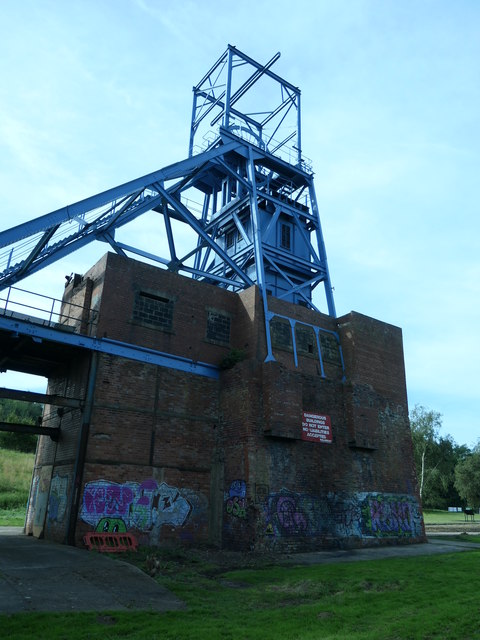 Headgear, Barnsley Main colliery, from the north