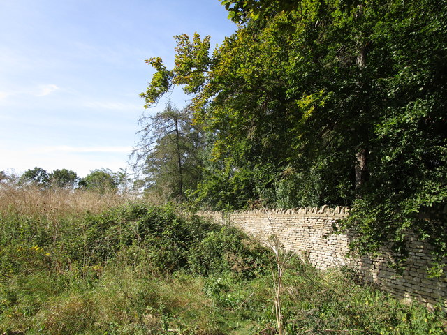 Boundary wall of Burghley Park