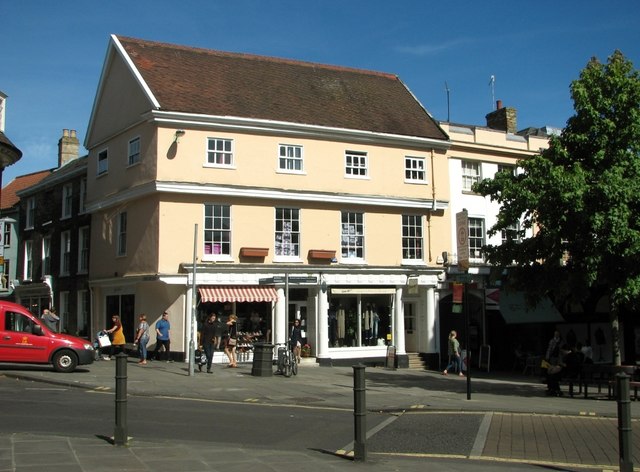 Shops and flats on Guildhall Hill