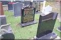 Display of gravestones