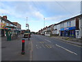 Bus stop and shelter on Moredon Road