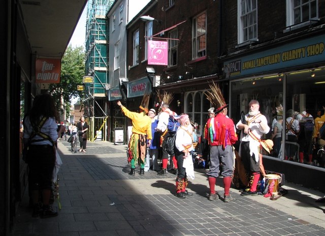 Morris dancers in Dove Street