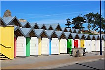 SZ0379 : Beach huts, Shore Road by Oast House Archive