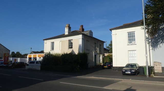 Victorian villas and a motor business, Alphington Road, Exeter