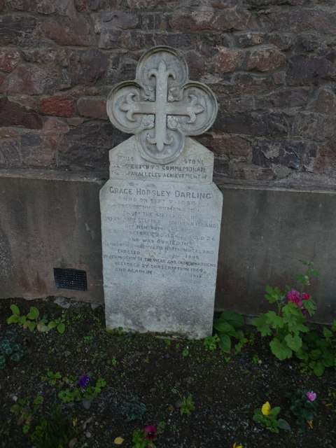 Grace Darling memorial, St Thomas church, Exeter