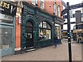 Tiled frontage, corner of Station Road and Clarence Street, Gloucester