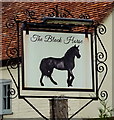 Sign for the Black Horse, East Hanney