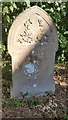 War damaged headstone