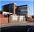 Multi-storey scaffolding, Mill Street, Newport