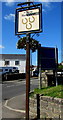 The Three Horseshoes name sign, St Athan