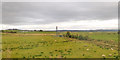 View towards telecommunications mast near Carstairs Junction