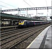 ST3088 : Intercity 125 train at platform 2, Newport station by Jaggery