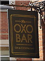 Sign for the Oxo Bar, Oxford