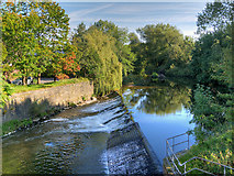 SD7910 : River Irwell Weir at Bury Bridge by David Dixon