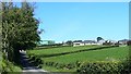 Carran Hill Farm and adjoining Water Treatment Works from the Creamery Road