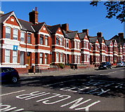ST1067 : Row of brick houses, Broad Street, Barry by Jaggery