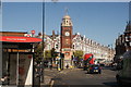 View of Crouch End Clock Tower from The Broadway