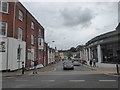 Looking from Priory Street into Morgn Street