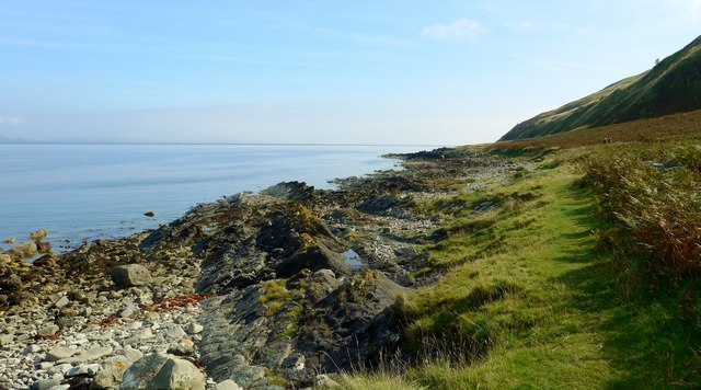 Arran coastal path south of Laggan... © Gordon Brown :: Geograph ...