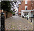 Cobbled lane in Nantwich town centre