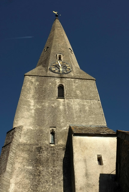 Tower and spire, St Mary's church, Diptford