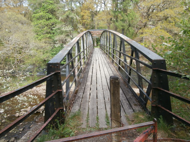 Footbridge over the river Garry, Invergarry