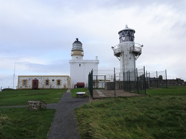The lighthouses at Kinnaird Head