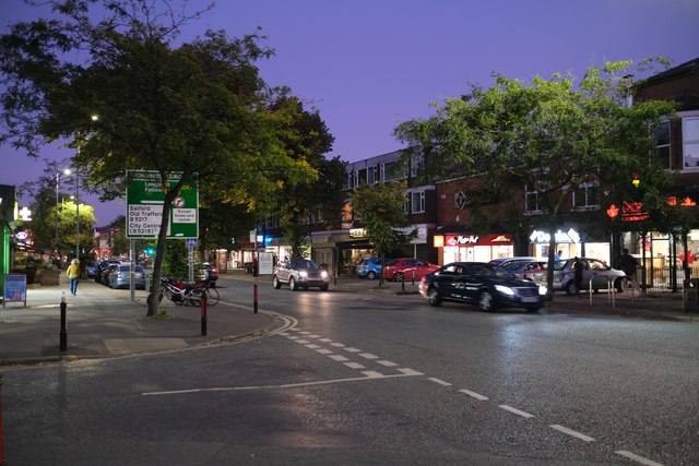 Chorlton-Cum-Hardy after dark © Bob Harvey :: Geograph Britain and Ireland