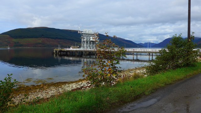 Jetty at Loch Striven Oil Fuel Depot