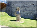 SN1745 : Monolith with plaque, Cardigan Castle by Eirian Evans