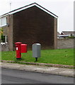 Two Royal Mail drop boxes, Bedford Rise, Llantwit Major