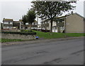 De Clare Court houses and trees, Llantwit Major 