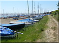 Suffolk Coast Path at the Orford Sailing Club