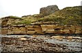 NO5000 : Cliffs below Ardross castle by Richard Sutcliffe