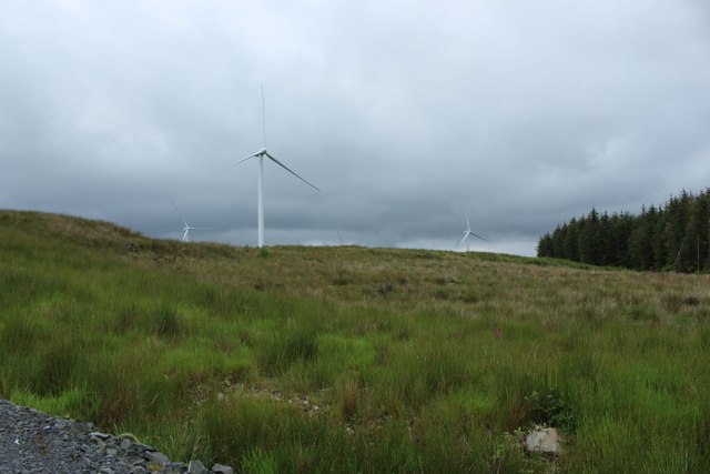 Wind turbines in Kilgallioch Forest