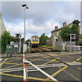 An Ipswich train at Cherry Hinton Level Crossing